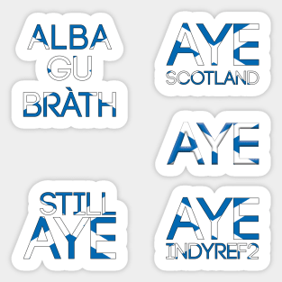 PRO SCOTTISH INDEPENDENCE STICKER PACK #2 Sticker